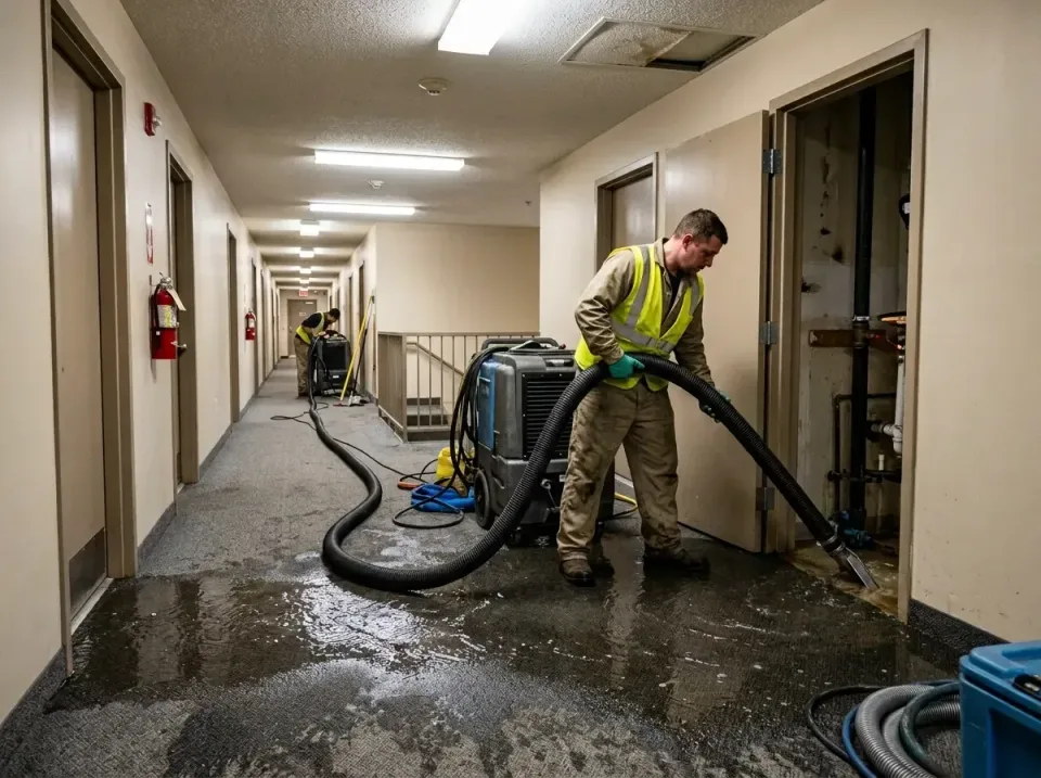 multi-unit-apartment-hallway-f-005 — frequently asked questions, Emergency Burst Pipe Water Extraction & Removal in Ludowici…